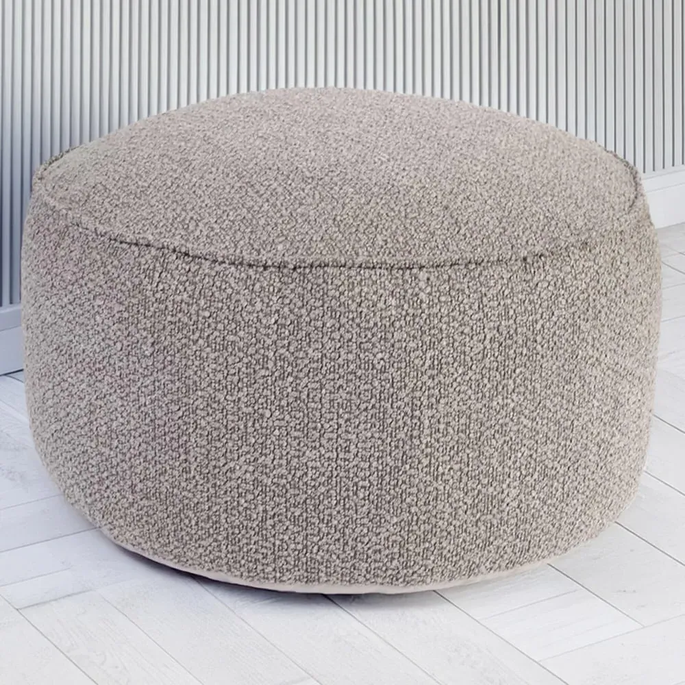Round Drum Bean Bag - Cream