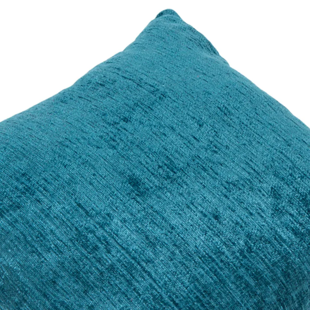Square Chenille Cushion - Teal