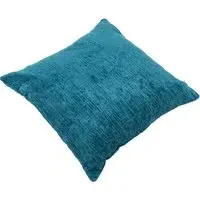 Square Chenille Cushion - Teal