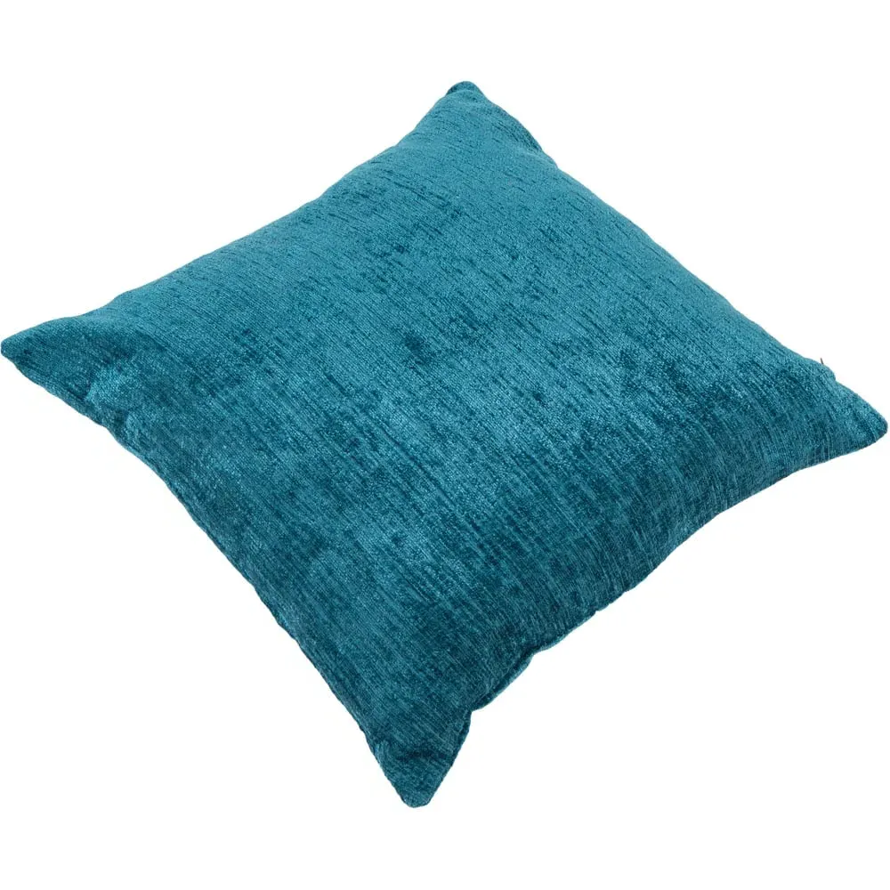 Square Chenille Cushion - Teal image