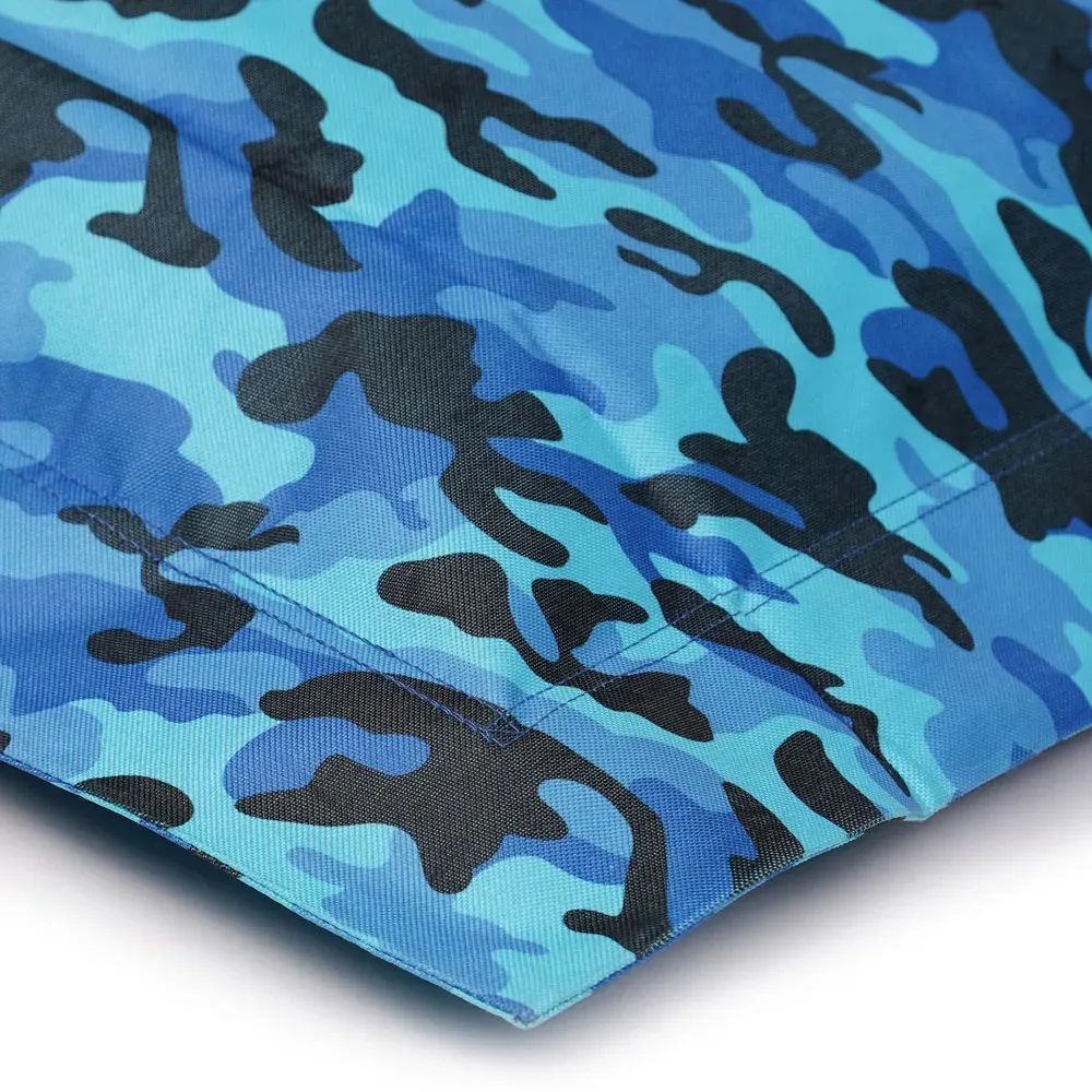 XL Floor Cushion - Blue, Camo Print