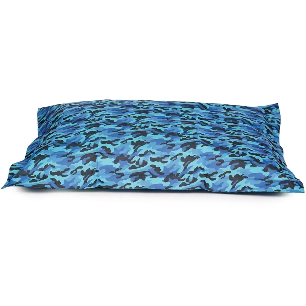 XL Floor Cushion - Blue, Camo Print image