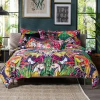 Birds of Paradise Double Duvet Set - Pink