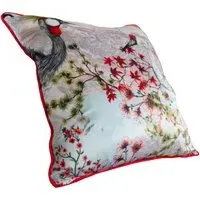 Tsuru Nichi Cushion 50x50cm - Blue