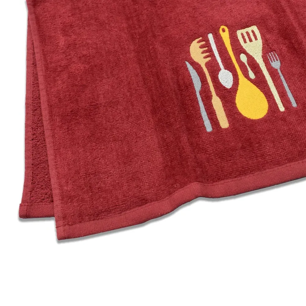 3 Piece Kitchen Utensils Tea Towel Set - Multi