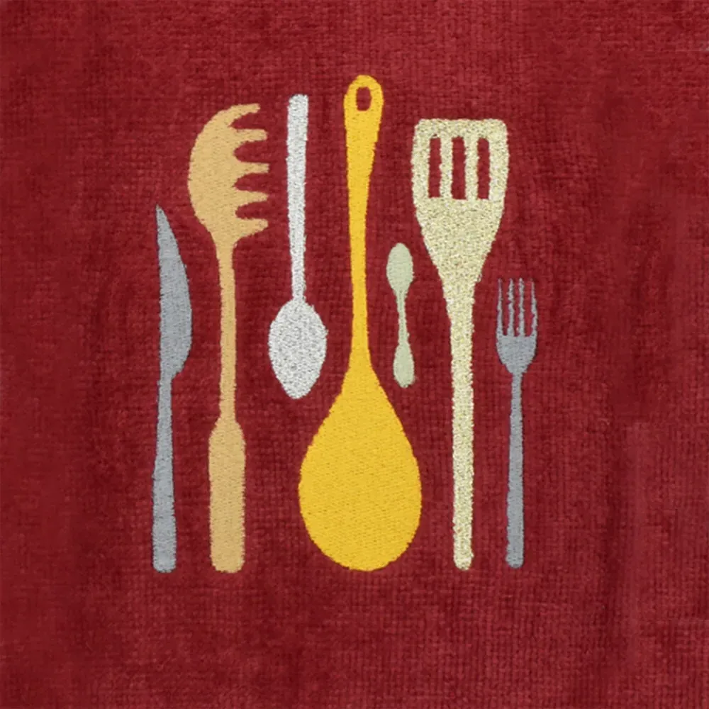 3 Piece Kitchen Utensils Tea Towel Set - Multi