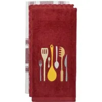 3 Piece Kitchen Utensils Tea Towel Set - Multi