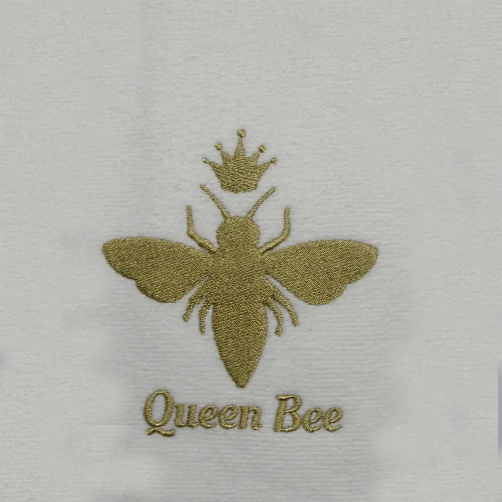 3 Piece Queen Bee Tea Towel Set - Multi, Cotton