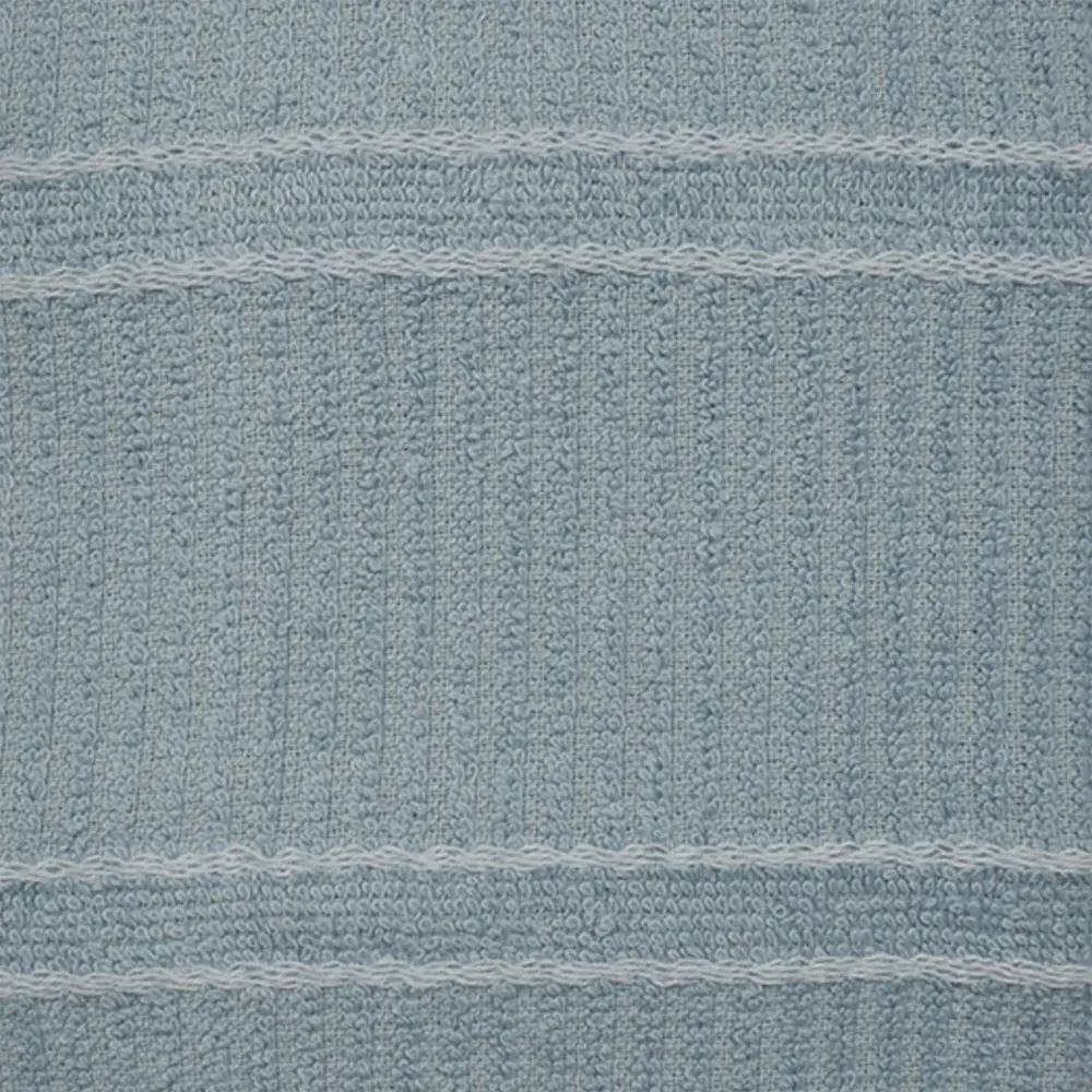 Green Ripple Stripes Tea Towel 3 Pack - Blue, Cotton