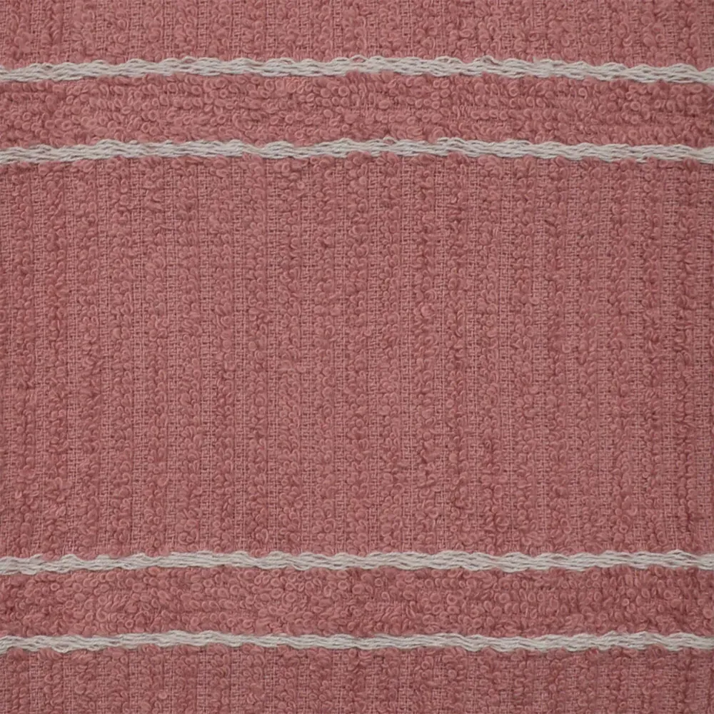 Green Ripple Stripes Tea Towel 3 Pack - Pink, Cotton