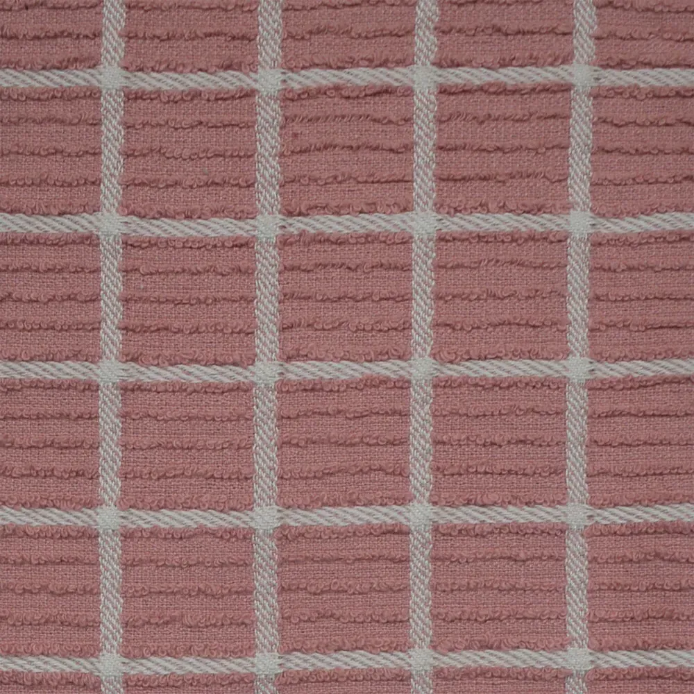 Ripple Check Tea Towel 3 Pack - Pink, Cotton