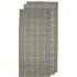 Ripple Check Tea Towel 3 Pack - Taupe, Cotton