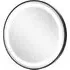 Round LED Bathroom Mirror with Touch Control - Black
