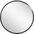 Round Wall Mounted Bathroom Mirror - Black, Aluminium