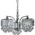 Abraham 3 Light Flush Ceiling Chandelier - Silver, Chrome