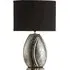 Amari Table Lamp with Leaf Design - Silver, Ceramic