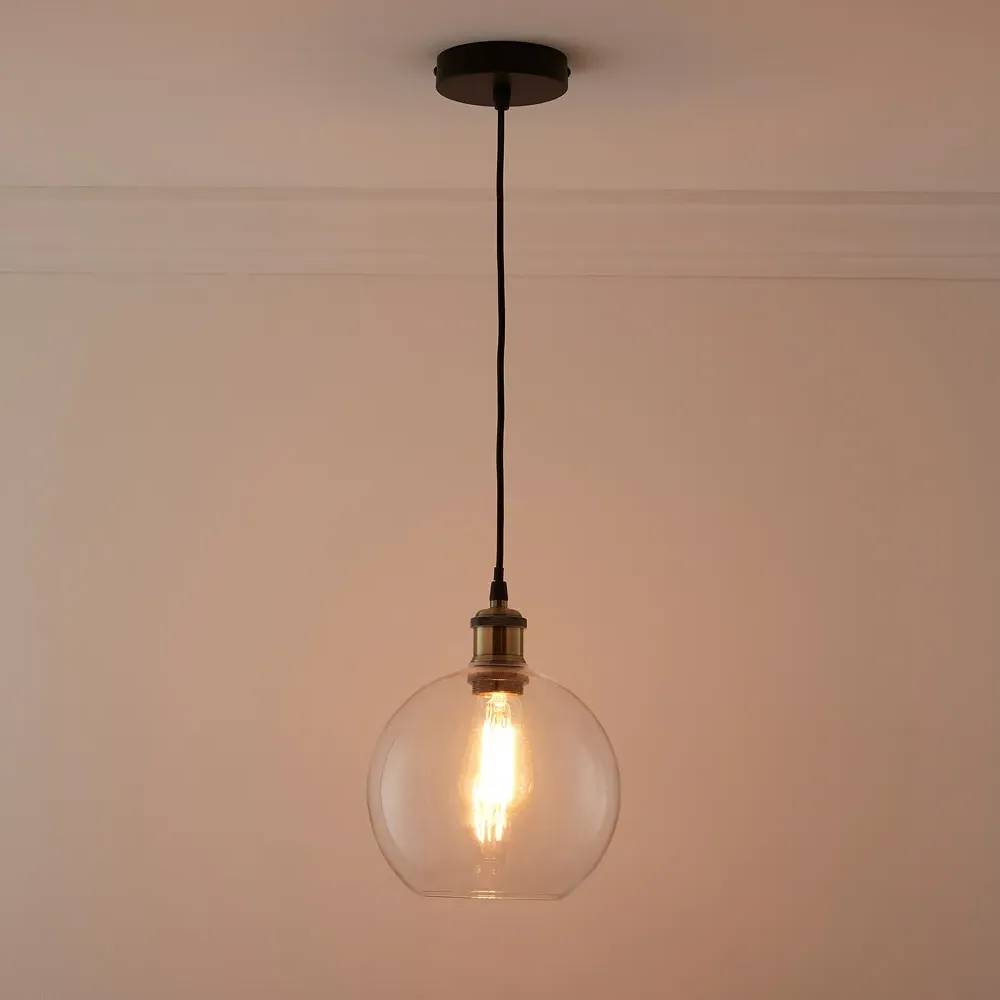 Antonio Glass Pendant Light - Clear