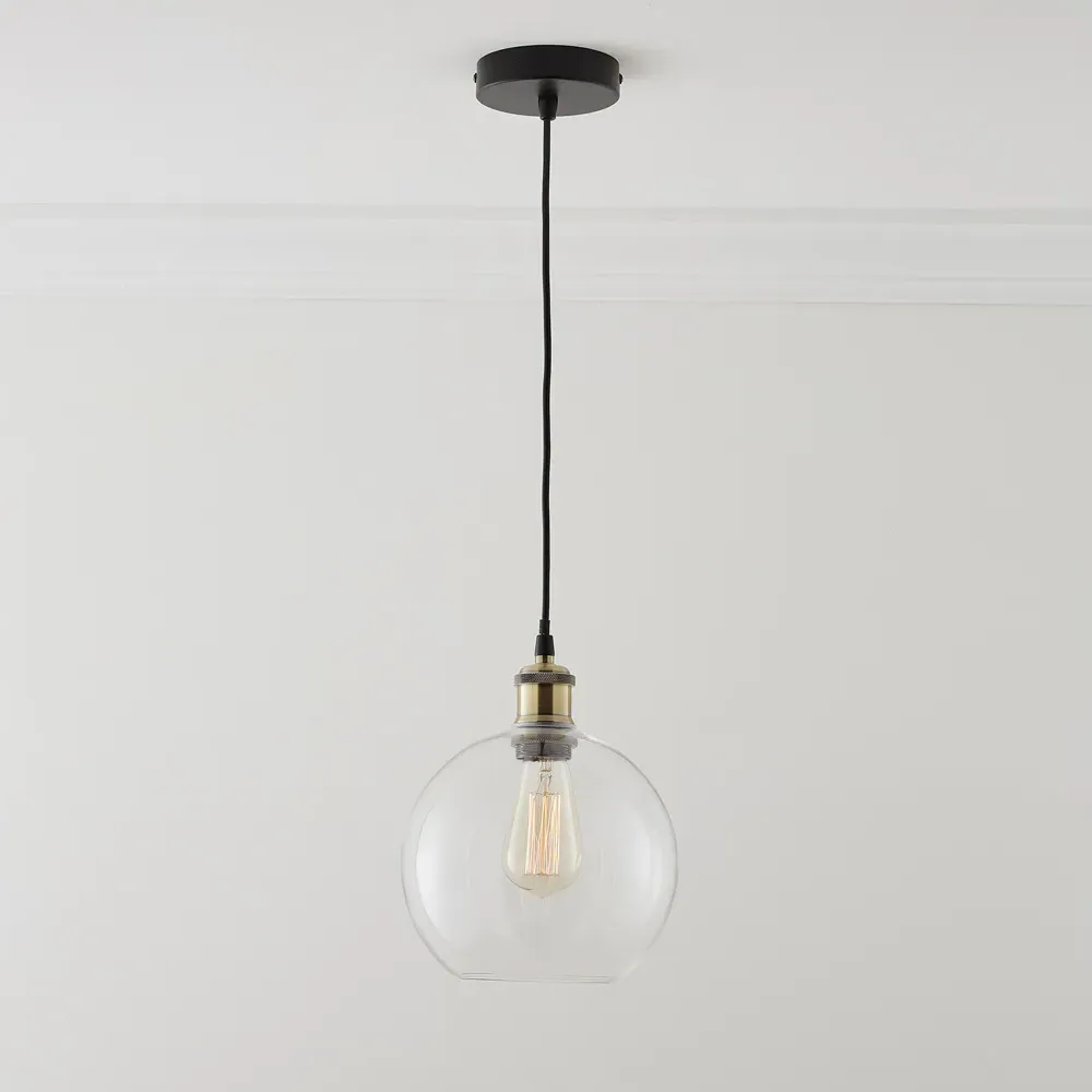 Antonio Glass Pendant Light - Clear