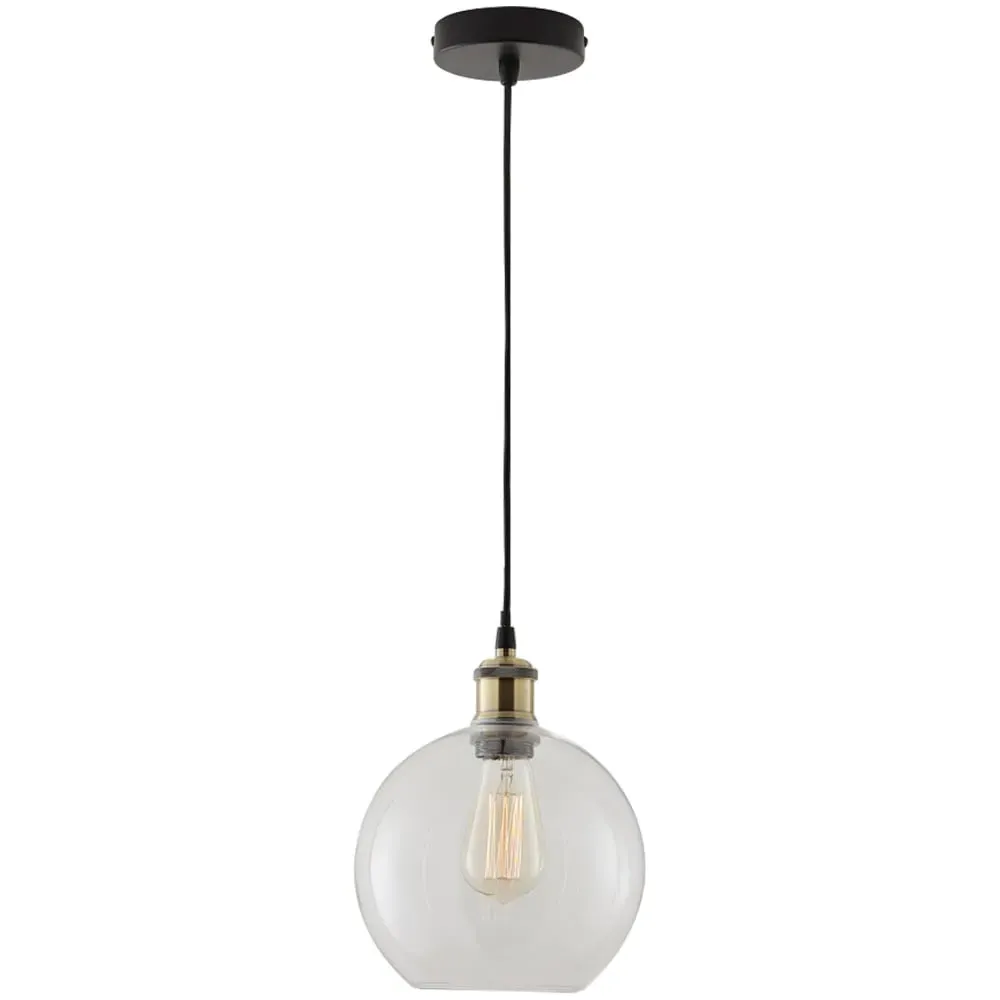 Antonio Glass Pendant Light - Clear