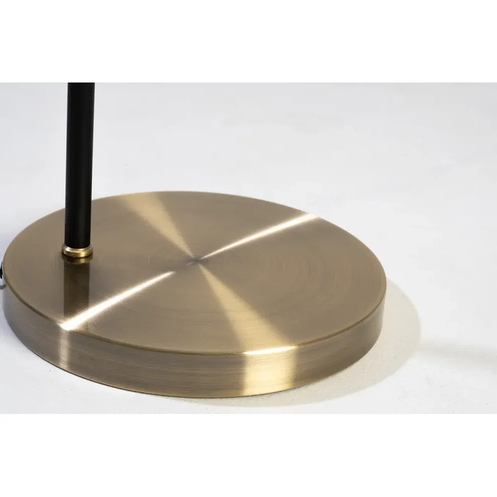 Caitlin Industrial Floor Lamp - Antique Brass, Metal