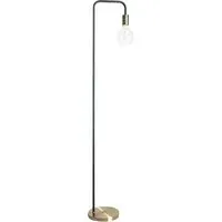 Caitlin Industrial Floor Lamp - Antique Brass, Metal