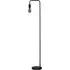 Caitlin Industrial Floor Lamp - Black, Metal