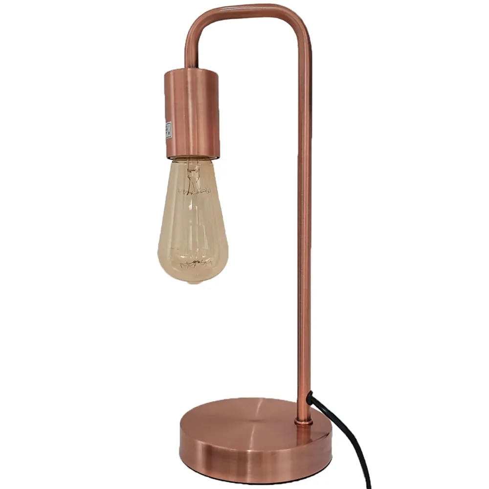 Caitlin Industrial Table Lamp - Copper, Metal image