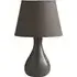 Calvin Ceramic Table Lamp with Linen Shade - Grey