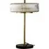 Carter Ribbed Glass Table Lamp - Brass, Marble