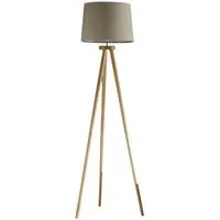 Chadwick Tripod Floor Lamp - Natural, Beech Wood
