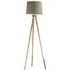 Chadwick Tripod Floor Lamp - Natural, Beech Wood