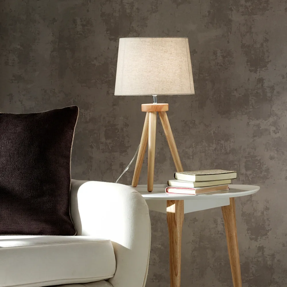 Chadwick Tripod Table Lamp - Natural, Beech Wood