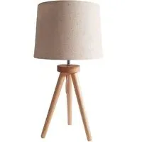 Chadwick Tripod Table Lamp - Natural, Beech Wood