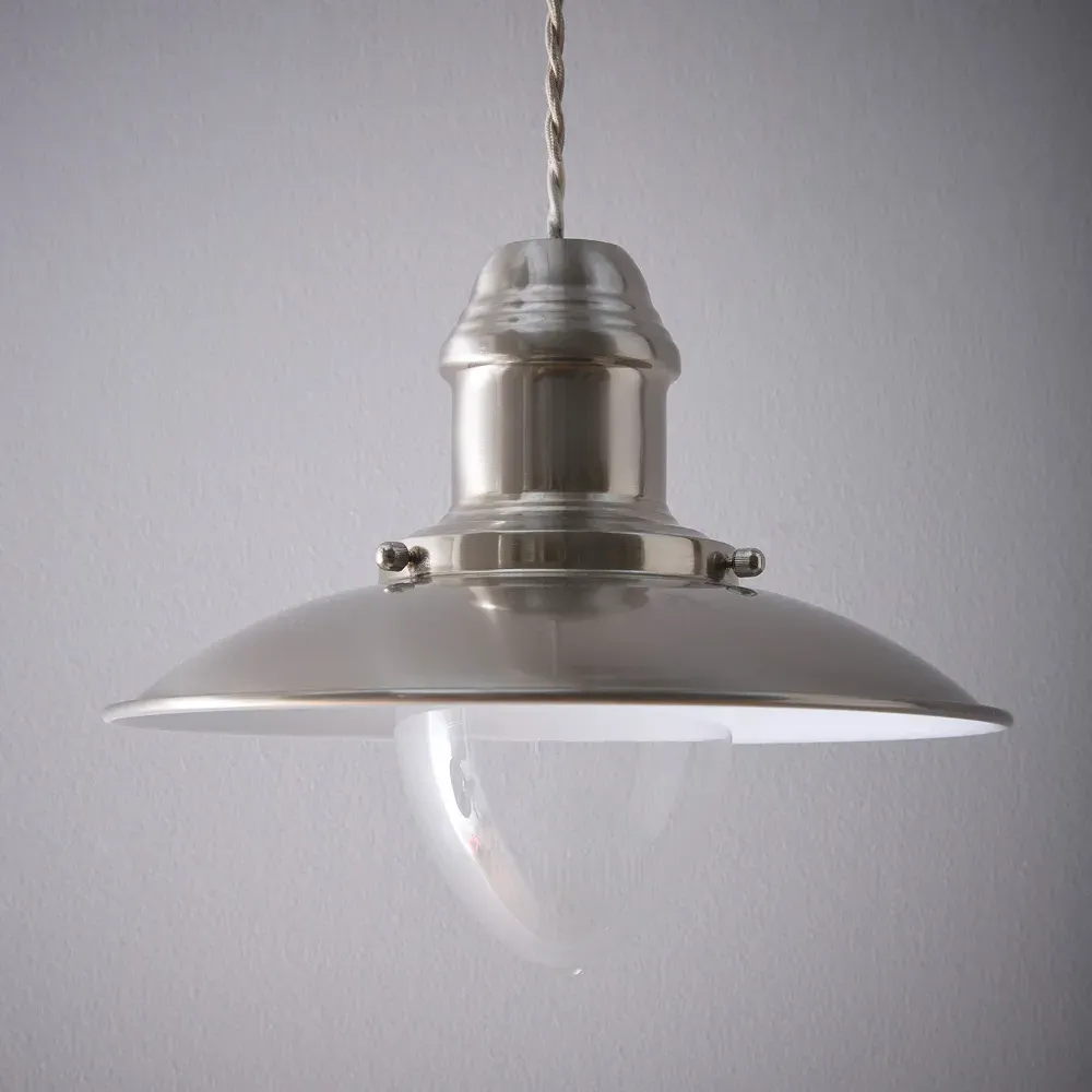 Chester Pendant Light - Satin Nickel, Metal
