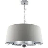 Giovanna 3 Light Drum Shade Chandelier - Cream, Chrome