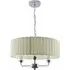 Giulia 3 Light Drum Shade Chandelier - Cream, Chrome