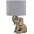 Hathi Elephant Table Lamp - Grey, Resin