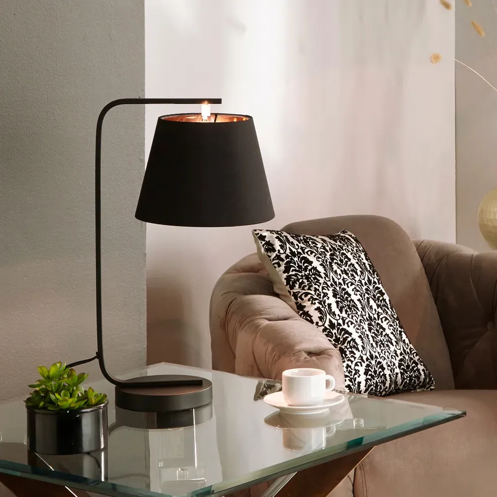 Hendrix Table Lamp - Black, Metal