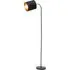 Hove Floor Lamp with Adjustable Head - Black, Velvet