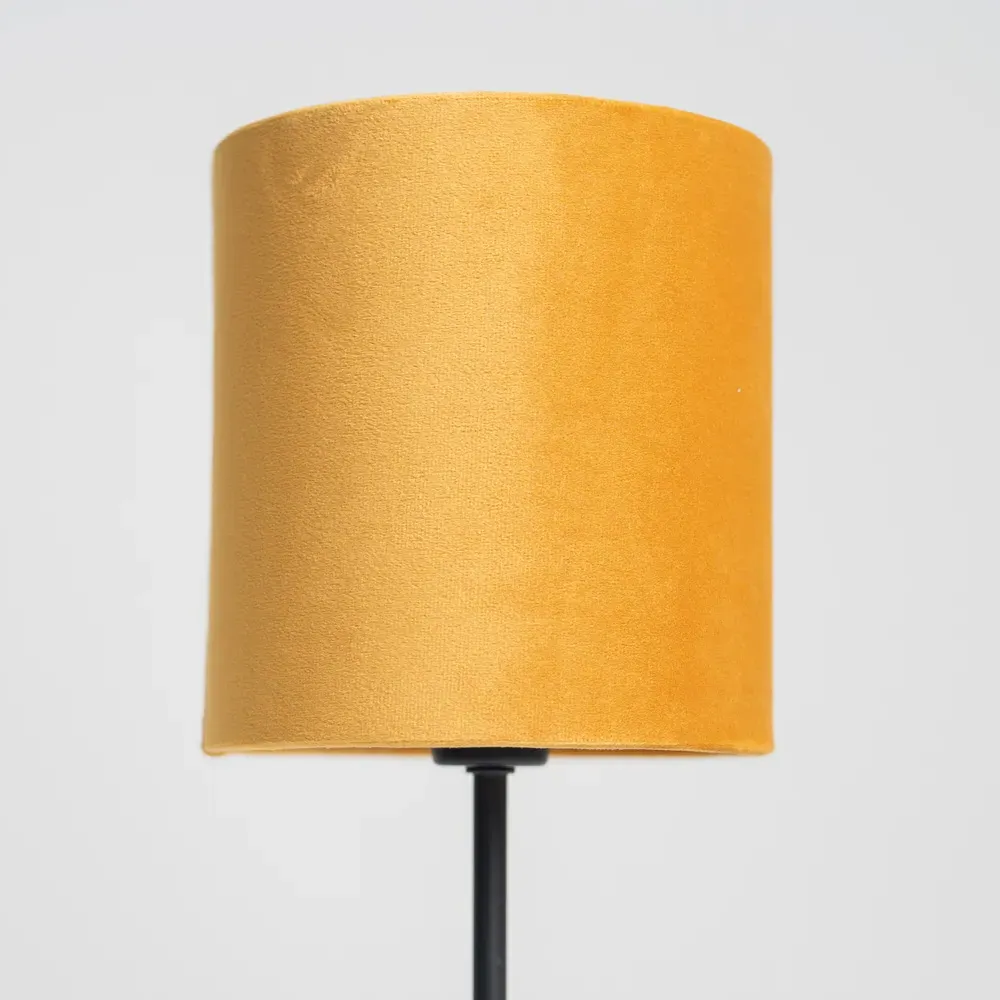 Hove Table Lamp - Black, Velvet