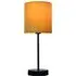 Hove Table Lamp - Black, Velvet