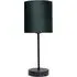Hove Table Lamp - Black, Velvet
