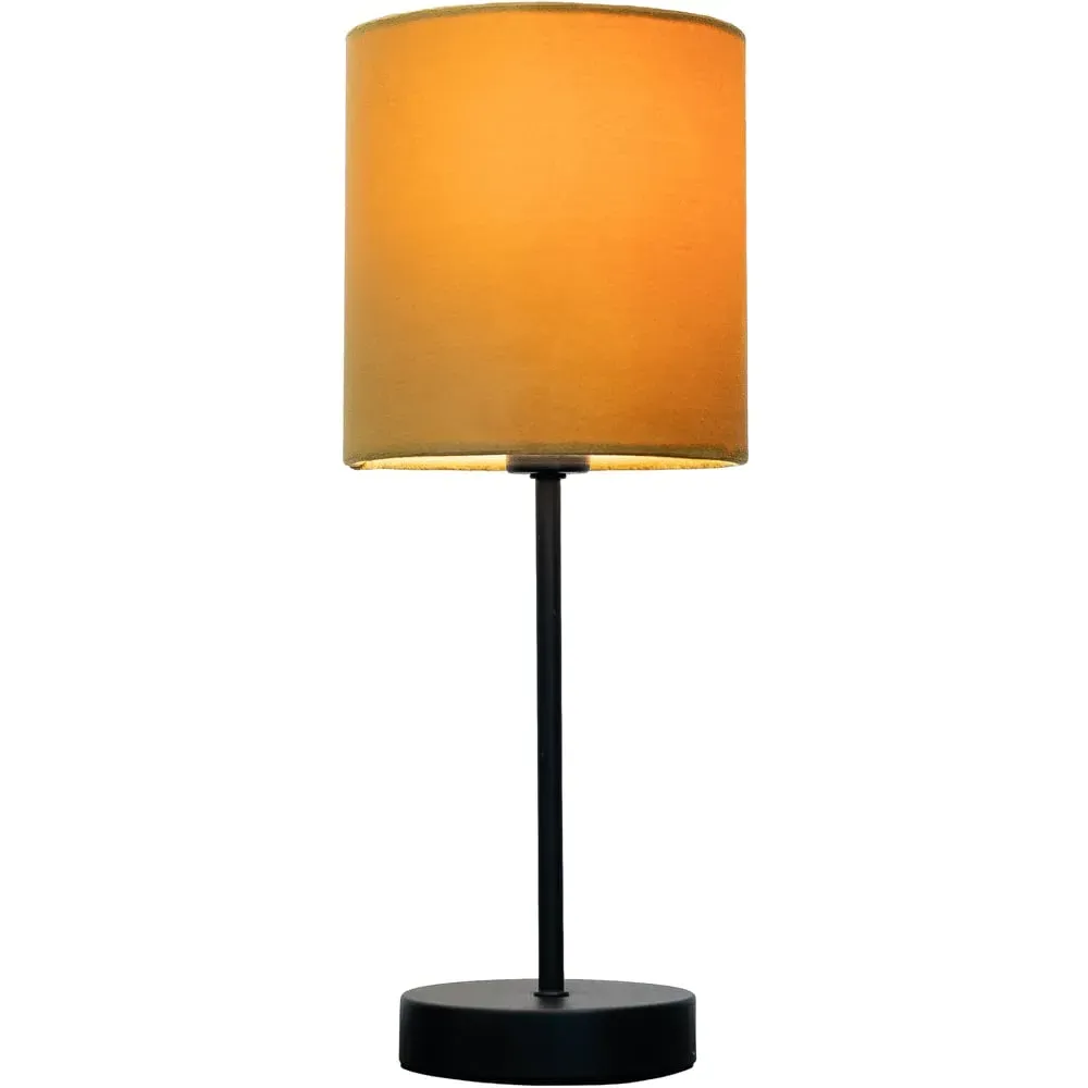 Hove Table Lamp - Black, Velvet