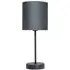 Hove Table Lamp - Grey, Velvet