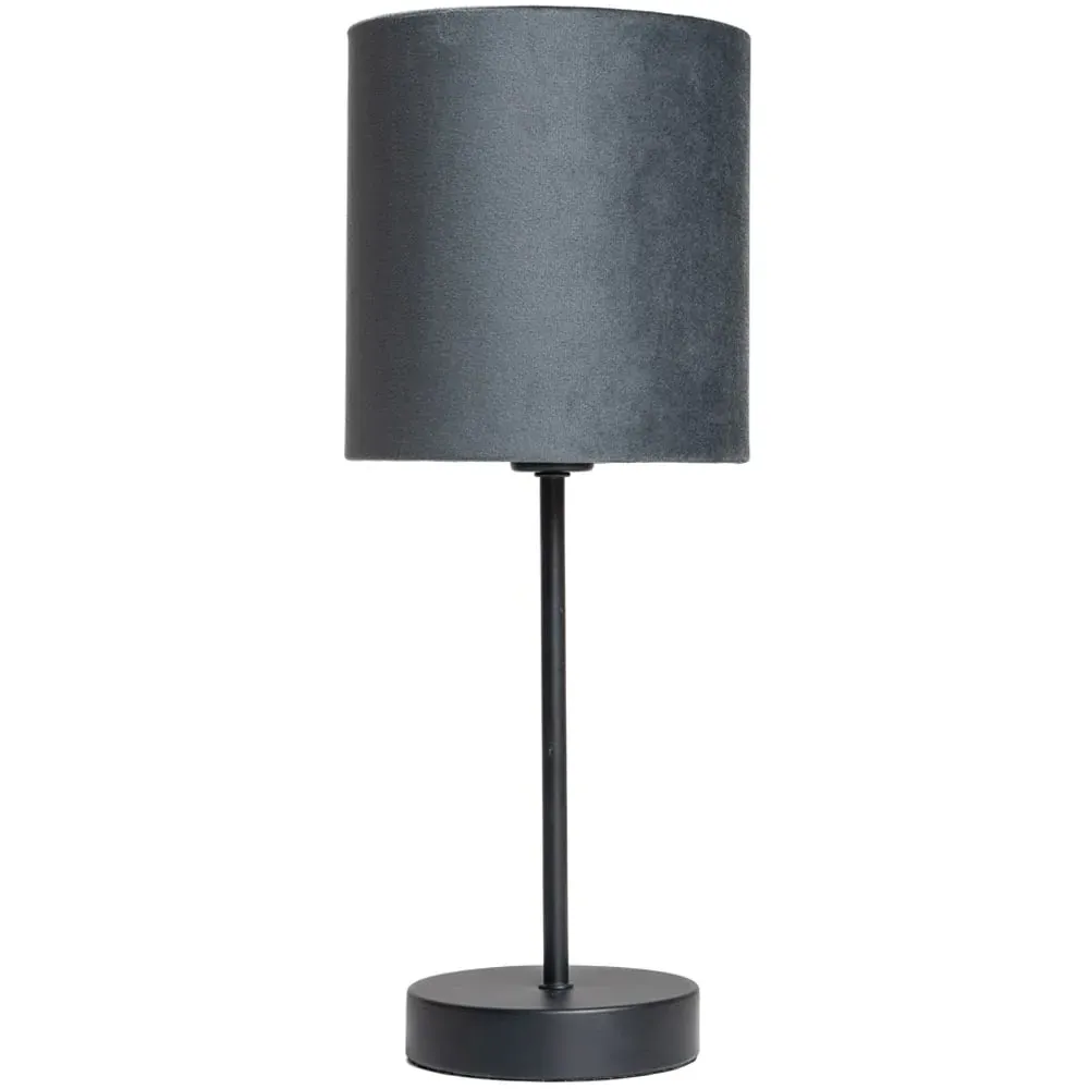 Hove Table Lamp - Grey, Velvet image