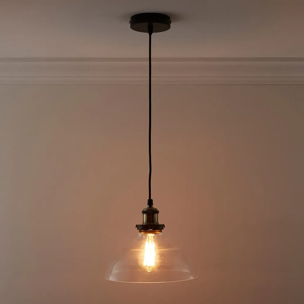 Jack Glass Pendant Light - Clear