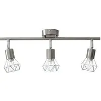 Juno 3 Light Bar Ceiling Fitting - Satin Nickel