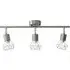 Juno 3 Light Bar Ceiling Fitting - Satin Nickel