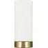 Lonsdale Cylinder Table Lamp - White, Glass