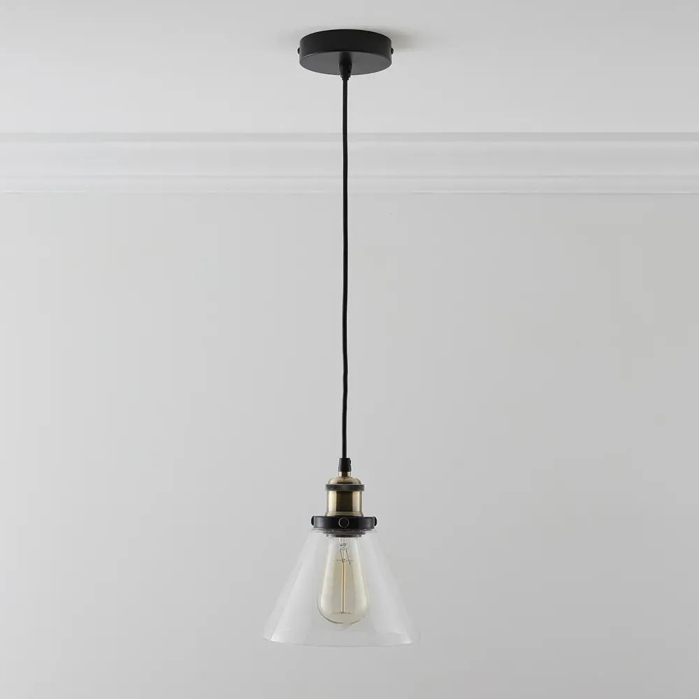 Lucy Glass Pendant Light - Clear